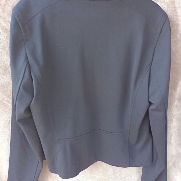 Liz Claiborne Black Short Jacket Zipper M Simply Liz - Picture 5 of 5